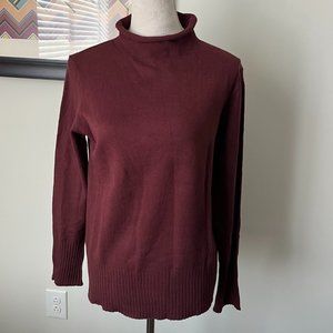 French Connection Maroon Roll Neck Sweater XL